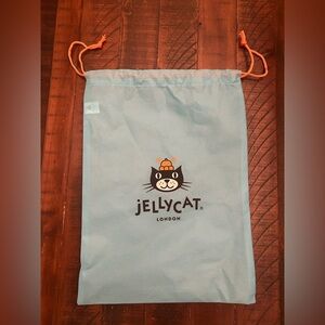 New Jellycat Medium Solid Blue Dust Bag 11.5" x 15.5" Stuffie Drawstring Storage
